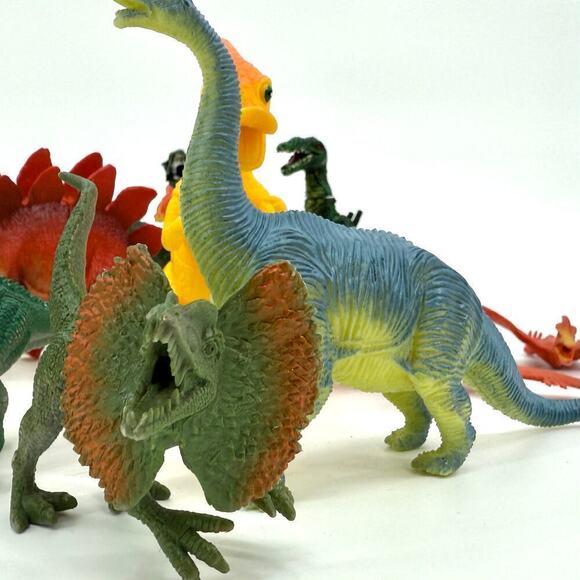 Mixed Lot of 15 Vintage 1990's Toy Animals Dinosaurs PVC Dense Rubber & Plastic - Picture 5 of 10